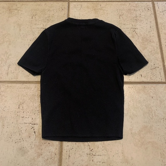 Ardene Black Short Sleeve Crewneck T-shirt - Size S/P - Picture 4 of 5